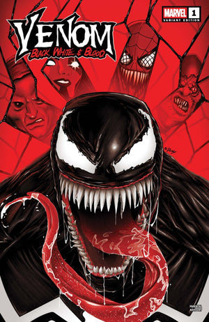 VENOM: BLACK  WHITE & BLOOD #1 DOALY INC 1:25 VARIANT