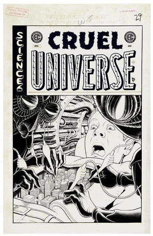 EC CRUEL UNIVERSE #5 (OF 5) CVR D INC 1:20 MALACHI WARD B&W ARTIST EDITION VAR