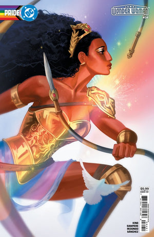 WONDER WOMAN #34 (2026) CVR E FATIMA WAJID DC PRIDE CARD STOCK VAR