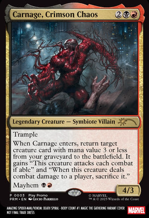 AMAZING SPIDER-MAN/VENOM: DEATH SPIRAL - BODY COUNT #1 LUCIO PARRILLO MAGIC: THE GATHERING VARIANT 