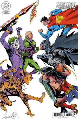 JUSTICE LEAGUE UNLIMITED #8 CVR D SALVADOR LARROCA CARD STOCK VAR (WE ARE YESTERDAY)