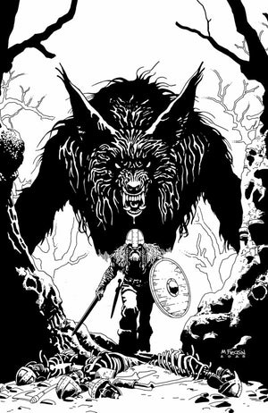 VIKING MOON #1 (OF 5) CVR E INC 1:25 MARCELO FRUSIN B&W VAR