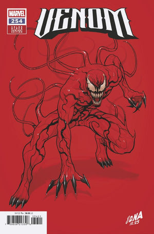 VENOM #254 (2026) DAVID NAKAYAMA COLOR BLOCK RED VARIANT
