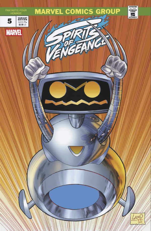 SPIRITS OF VENGEANCE #5 GREG LAND FANTASTIC FOUR HOMAGE VARIANT