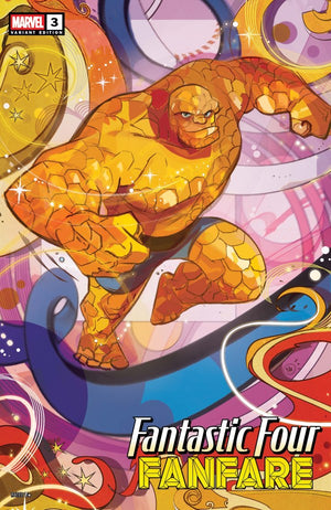 FANTASTIC FOUR FANFARE #3 NICOLETTA BALDARI 4-PART CONNECTING VARIANT