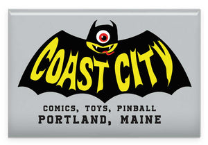 Magnet (2"x3"): Coast City Comics Bat Logo