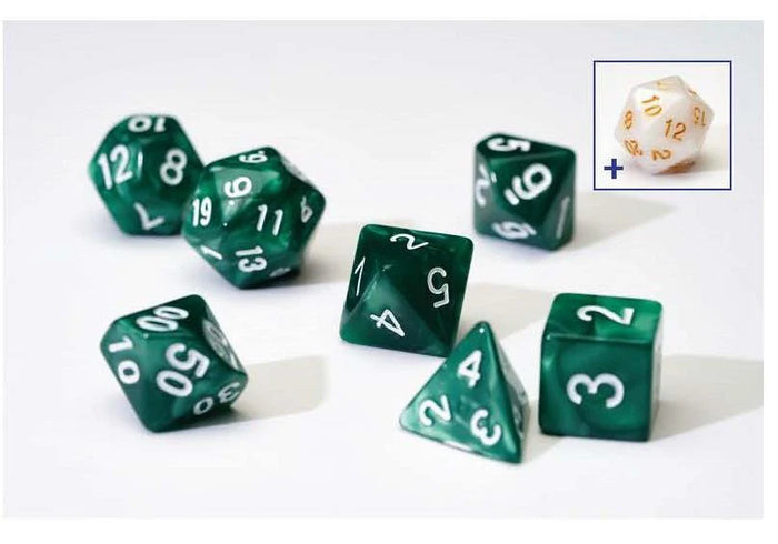 Sirius Dice : Pearl Green Acrylic Set