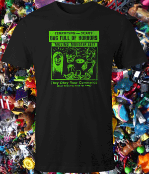 T-Shirt: Bag Of Horrors (NEON PRINT!)