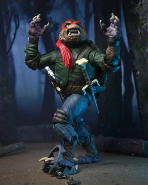 NECA: Universal Monsters x Teenage Mutant Ninja Turtles Ultimate RAPHAEL As THE WOLF MAN Action Figure