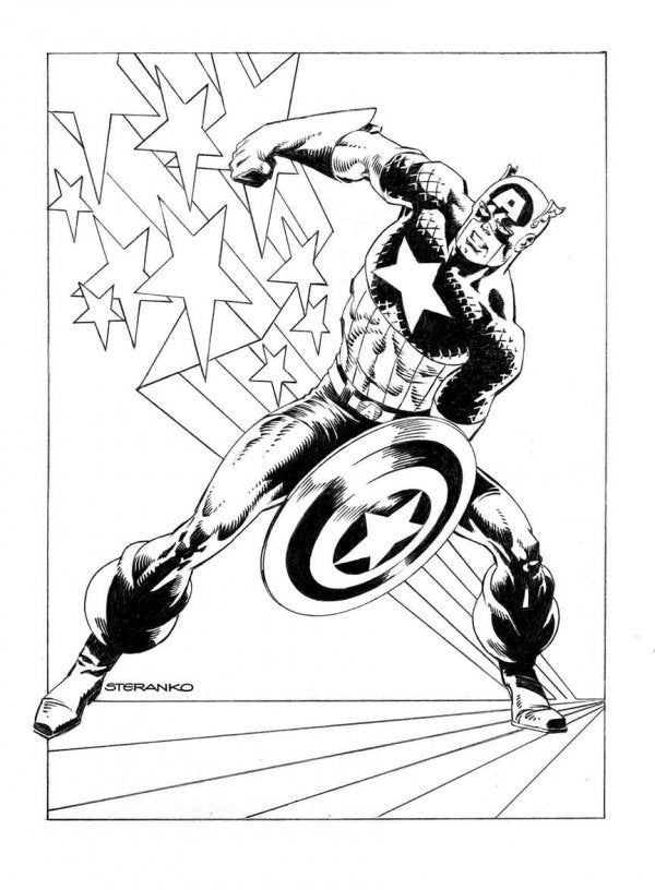 Captain America #1  (#705 LGY Numbering...) Ta-Nehisi Coates 2018 Series Steranko Variant