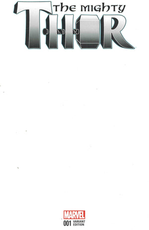 Mighty Thor #1 (2015 2nd Series) Blank Cover First Printing