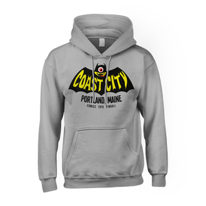 Hoodie: Coast City "Bat-City" (Grey Pullover Hoodie)