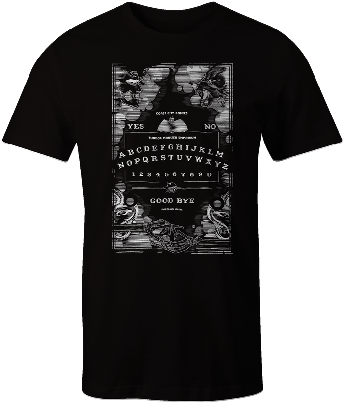 T-Shirt: Coast City Ouija Board (Designed by Ben Bishop)