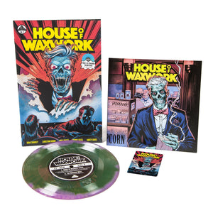 HOUSE OF WAXWORK #2 Comic and 7" Waxwork Records (Toxic Zombie Purple Vinyl)