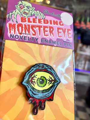 Enamel Pin: Bleeding Monster Eye (Retro-a-go-go)