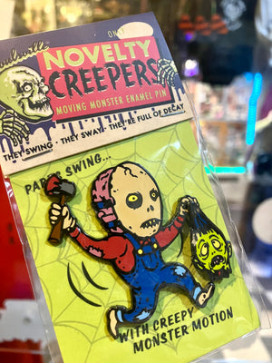 Enamel Pin: Novelty Creepers (Not Jason) ***It Moves!