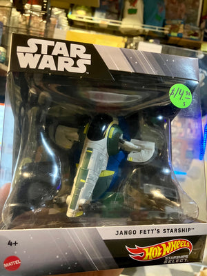 Star Wars Hot Wheels Starships Select JANGO FETT'S STARSHIP MIB (MISB)