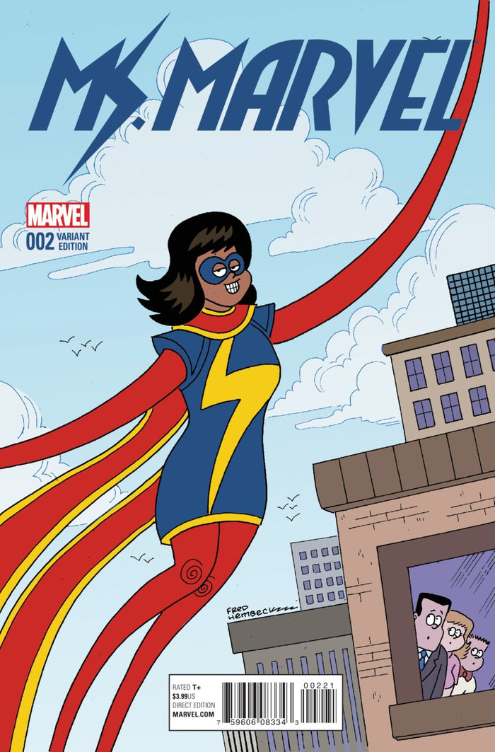 Ms. Marvel #2B : (2014 4th Series Kamala Khan) Fred Hembeck Variant