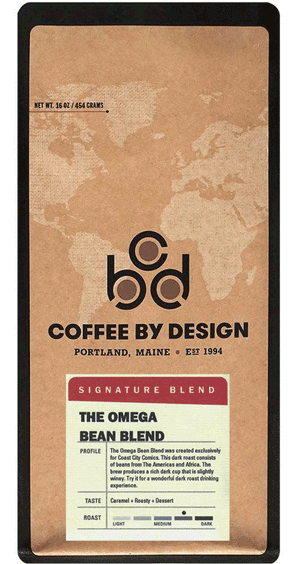 Coffee (Whole Bean): Coast City Comics's OMEGA BEAN COFFEE by Coffee By Design (ONE LB WHOLE BEAN!)