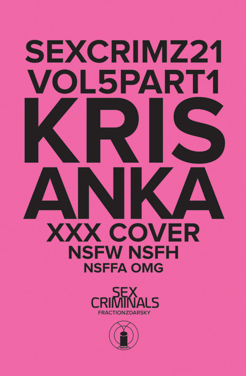 Sex Criminals 21 Polybagged XXX Cover Kris Anka Fun Box  