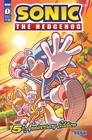 SONIC THE HEDGEHOG #1 5TH ANNV ED CVR B YARDLEY