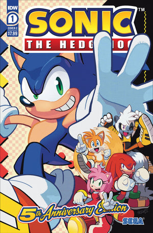 SONIC THE HEDGEHOG #1 5TH ANNV ED CVR C HERMS