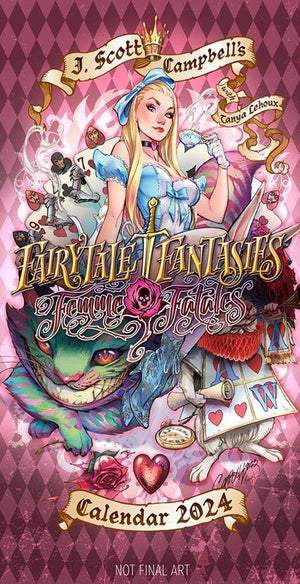 J SCOTT CAMPBELLS FAIRYTALE FANTASIES 2024 CALENDAR COLLECTORS DARK J SCOTT CAMPBELL AND TANYA LEHOUX