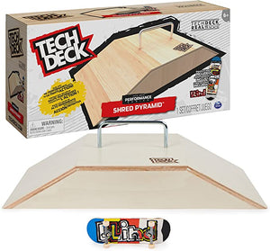TECH DECK Performance Series, Shred Pyramid Set with Metal Rail and Exclusive Blind Fingerboard