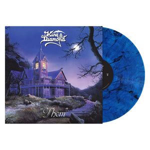 King Diamond : THEM Black and Blue Marble Vinyl LP Record (Used Like New)