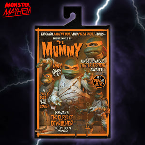 NECA: Universal Monsters x Teenage Mutant Ninja Turtles Ultimate Michelangelo As The Mummy Action Figure