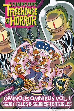 Simpsons Treehouse of Horror Ominous Omnibus Vol 1 (HC w/ Slipcase) Glow-in-the-Dark Cover