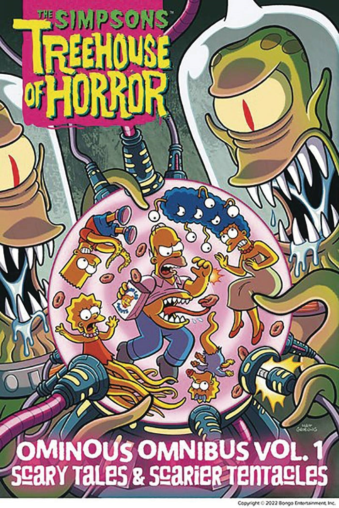Simpsons Treehouse of Horror Ominous Omnibus Vol 1 (HC w/ Slipcase) Glow-in-the-Dark Cover