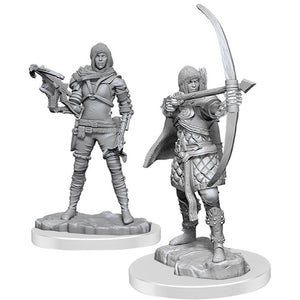 WizKids Deep Cuts Unpainted Minis: Female Human Rogue