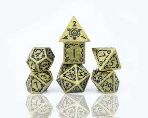Sirius Dice: Illusory Metal Dice Set - Gold