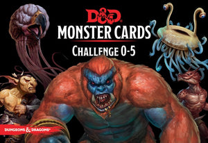 Dungeons and Dragons RPG: Monster Cards - Challenge 0-5 Deck (Spell Book Cards)