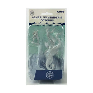 Critical Role Unpainted Miniatures: Ashari Waverider & Octopus