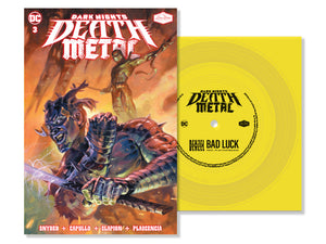 DARK NIGHTS DEATH METAL #3 SOUNDTRACK SPEC ED DENZEL CURRY WITH FLEXI SINGLE FEATURING BAD LUCK  (NET)