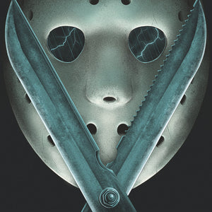 FRIDAY THE 13TH PART V: A NEW BEGINNING Soundtrack Double "Imposter Jason" Blue Vinyl Record