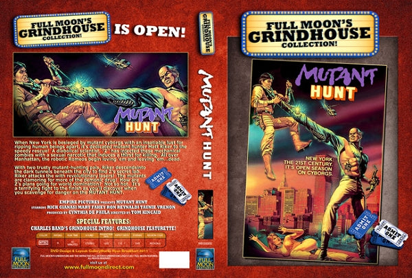 MUTANT HUNT!  Full Moon Grindhouse DVD Edition (New/sealed)