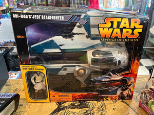 STAR WARS : REVENGE OF THE SITH OBI-WAN'S JEDI STARFIGHTER MISB (W/ Bonus Obi-Wan)