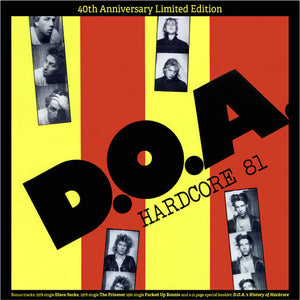 D.O.A. HARDCORE 81 LP (Sealed, Current Pressing/Remastered) Record
