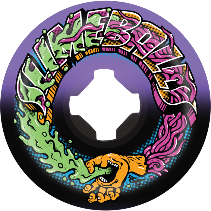 SPEED BALLS GREETINGS 53MM 99A PUR/BLK - Set of 4