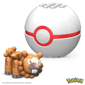BIDOOF Pokéball - Mega Construx Series 15 Pokémon Set