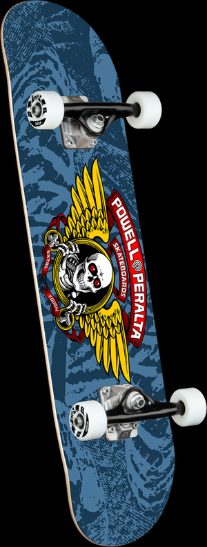 Powell Peralta Winged Ripper Blue Birch Complete Skateboard - 8 x 31.45