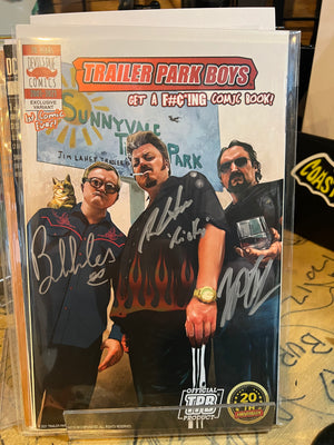 TRAILER PARK BOYS GET A F#ING COMIC BOOK #1 CVR E 50 COPY SIGNED BY CAST!!