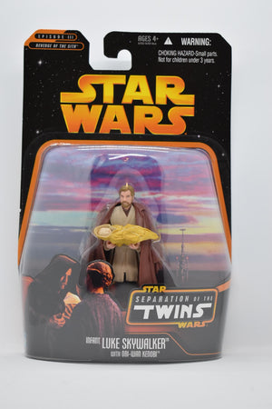 STAR WARS REVENGE OF THE SITH: Separation of the Twins Infant Luke Skywalker w/ Obi Wan Kenobi MOC