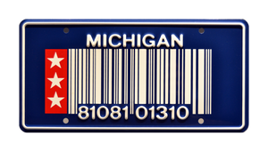 RoboCop Officer Murphy’s Taurus Metal Stamped Replica Prop License Plate