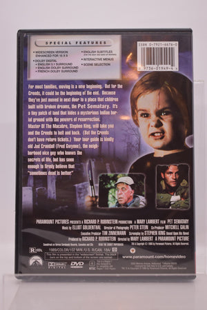 Stephen King's Pet Sematary DVD : Widescreen Original Release