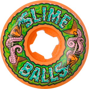 SLIME BALLS FISH BALLS SPEED BALLS 56MM 99A ORANGE - Set of 4
