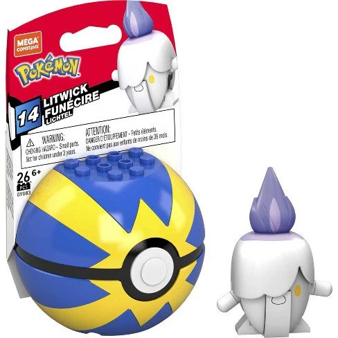 Litwick Pokéball - Mega Construx Series 14 Pokémon Set